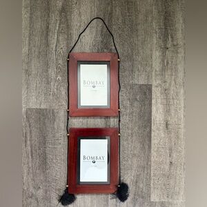 Bombay Hanging Double Frame Picture Wooden